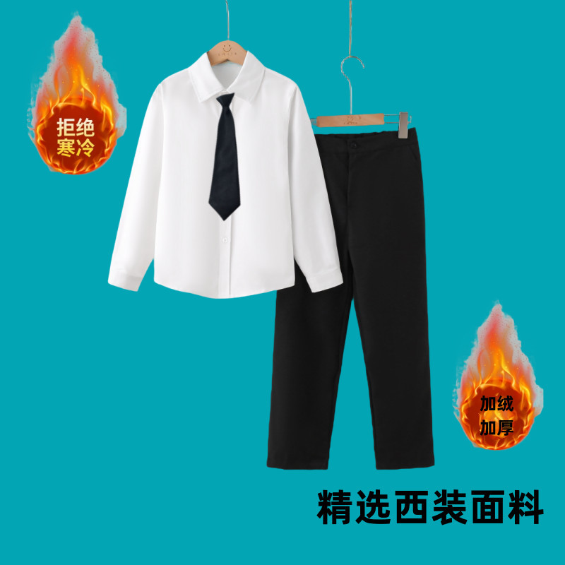 男女童加厚保暖衬衣加绒