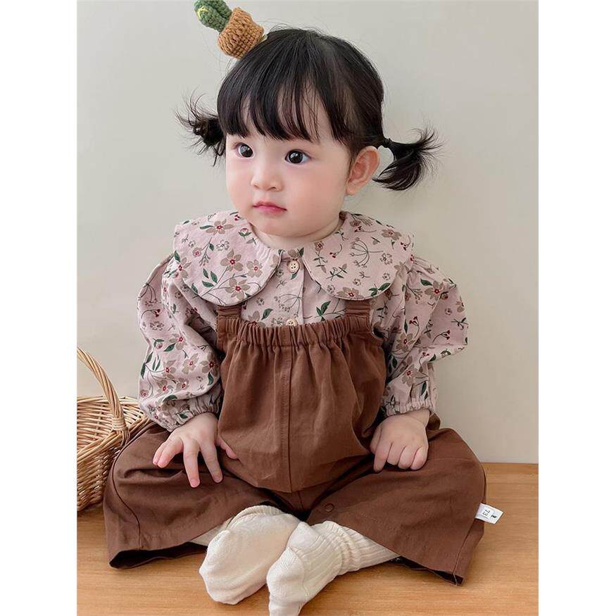韩版婴儿衣服春秋套装女