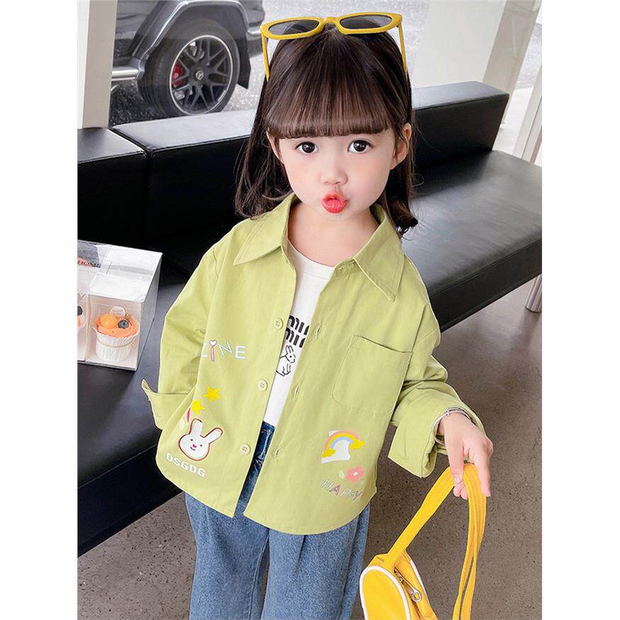 女童衬衫春秋新款女孩宝