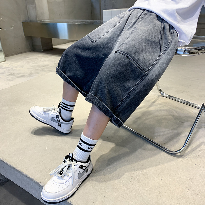男童牛仔短裤外穿夏季薄