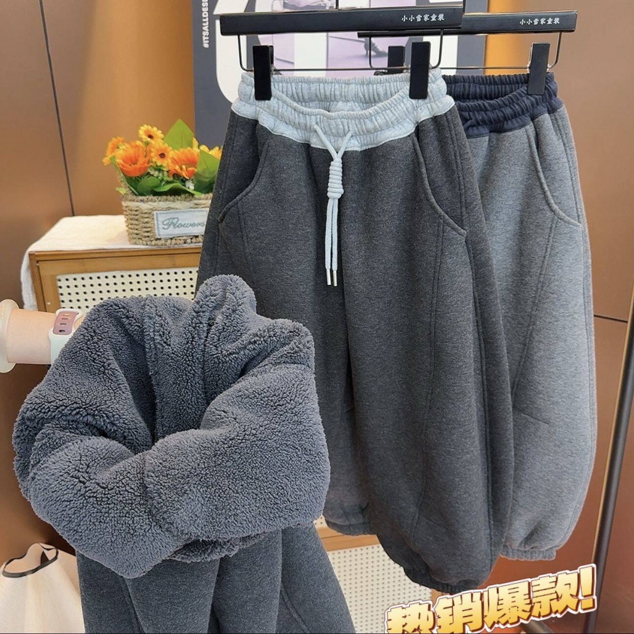 男女童加绒冬季中大童灯