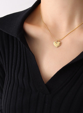 欧美ins时尚小众设计感项链波浪