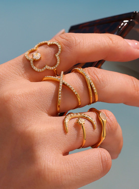 摩天轮月亮女神5A锆石超闪开口调