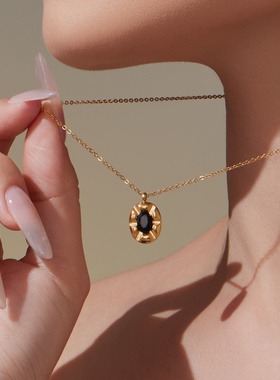 摩天轮法式椭圆形雕刻纹立体黑色