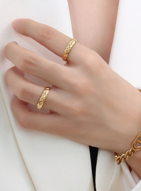 marka法式设计感复古戒指ins小众