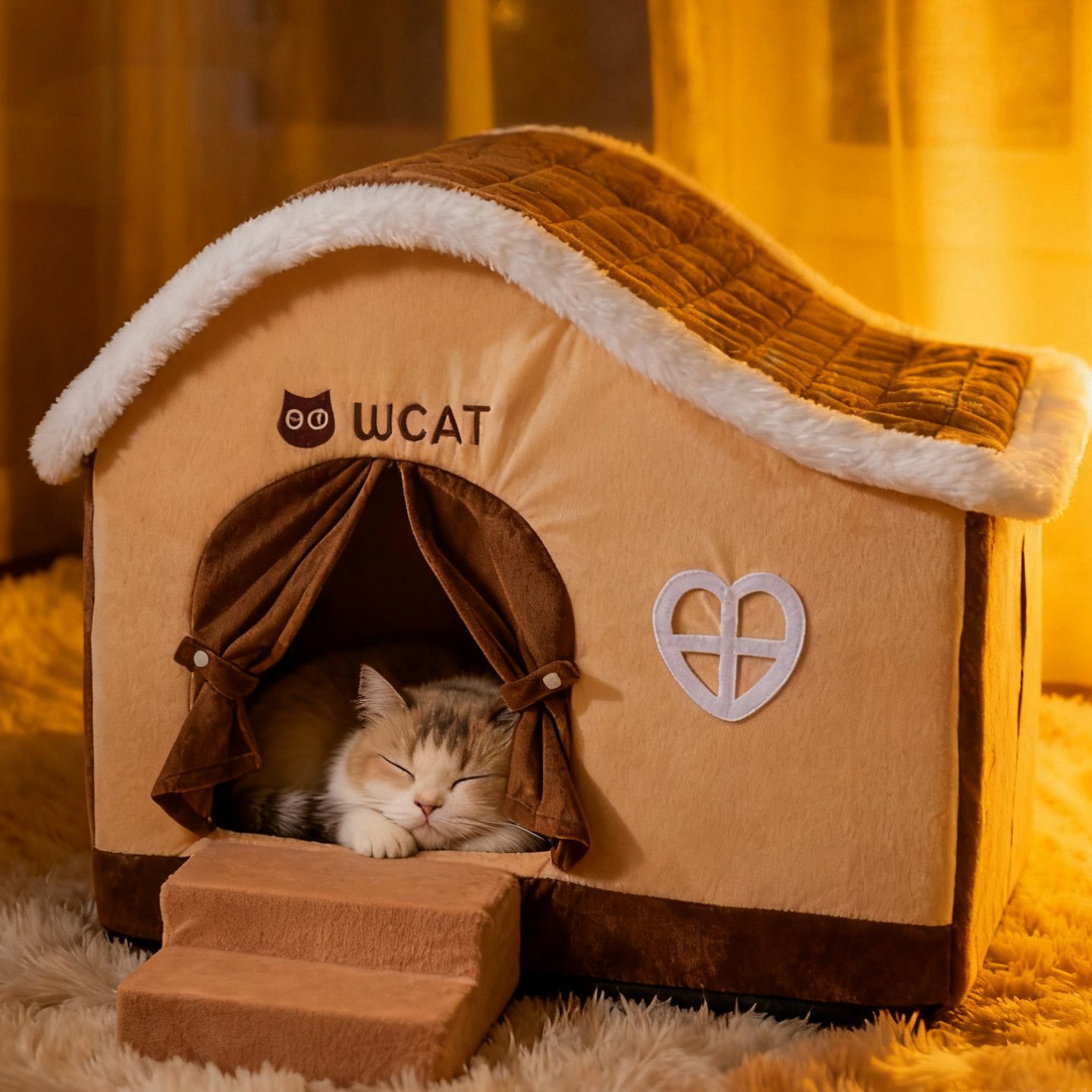 猫窝冬加厚加热恒温猫咪