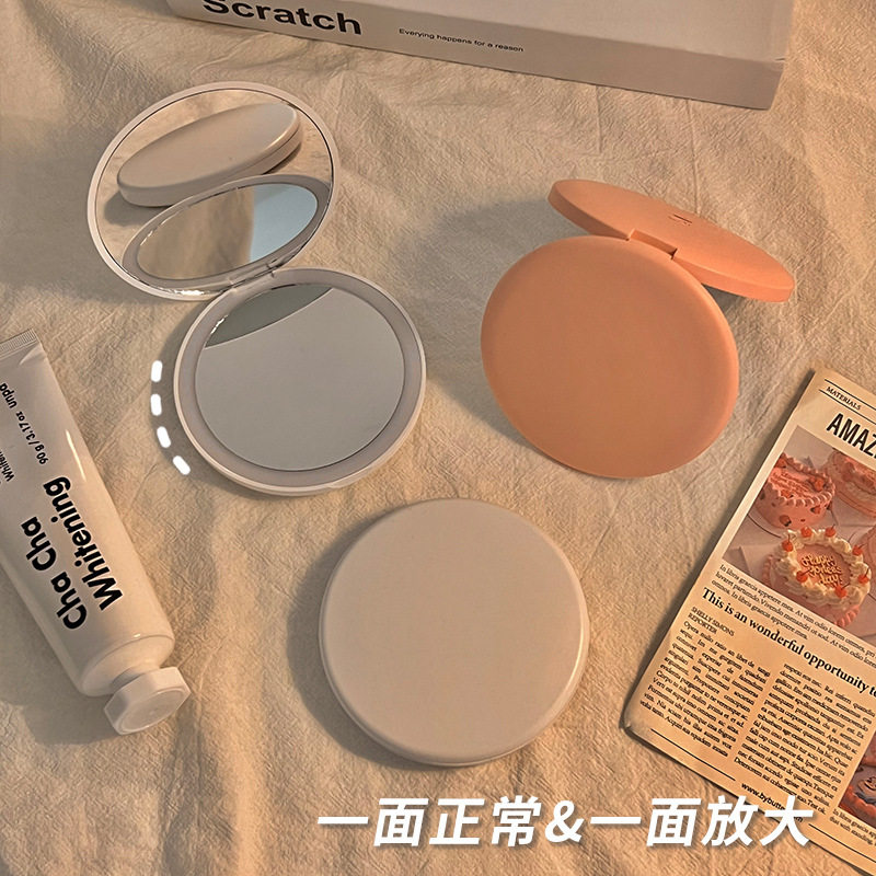化妆镜便携随身小镜子带