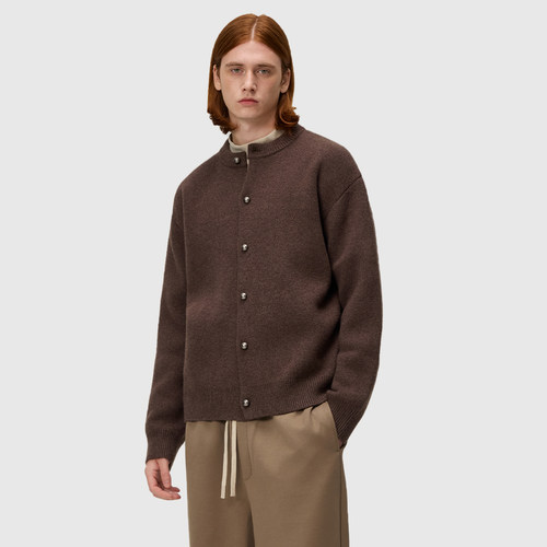 BSIJA毛衣男秋澳毛绒开衫羊毛衫