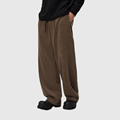 休闲裤 BSIJA 男通勤宽松长裤 男式 毕厶迦微阔弯刀裤 男秋冬阔腿裤