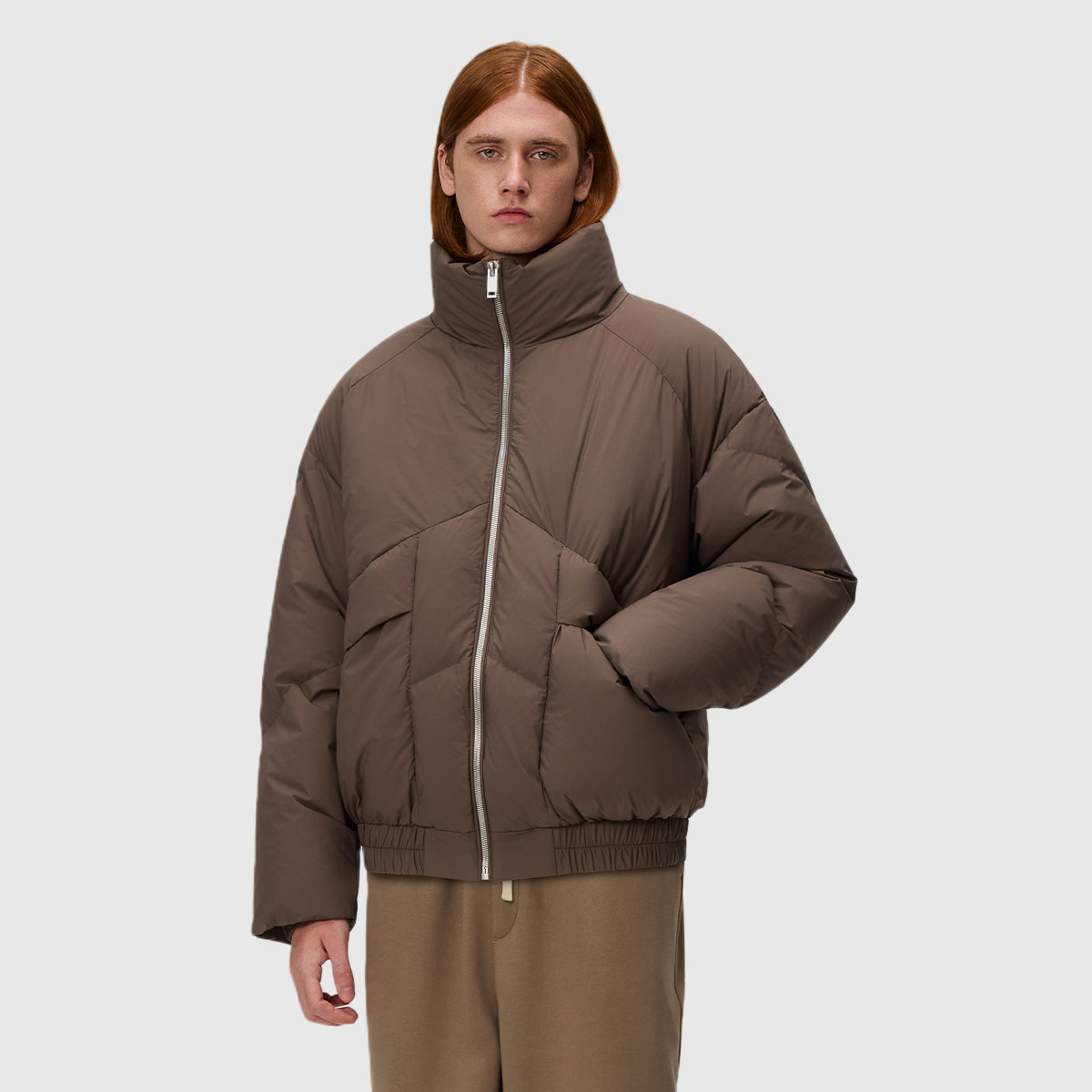 BSIJA高密防风锁温男款羽绒服