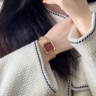 Smart 小众石英轻奢女士腕表生日礼物 Rock安可拉红手表女2024新款