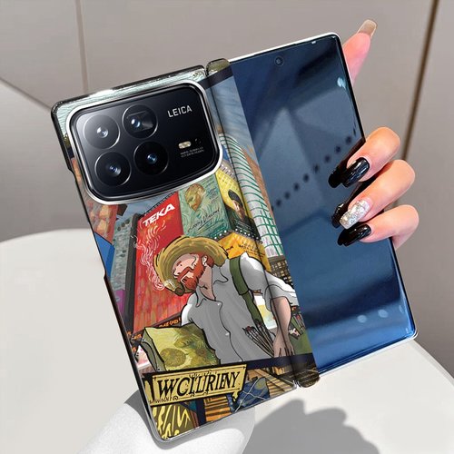 城市梵高适用小米MixFold4手机壳磁吸中轴全包铰链Mix Fold4折叠屏电镀手机套Fold4高级新款超薄防摔保护套