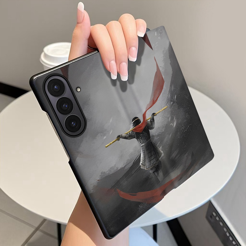 斗战胜佛适用三星ZFold7手机壳翻盖皮套ZFold6全包中轴铰链ZFold5折叠屏Galaxyw25磁吸智能休眠w24保护套