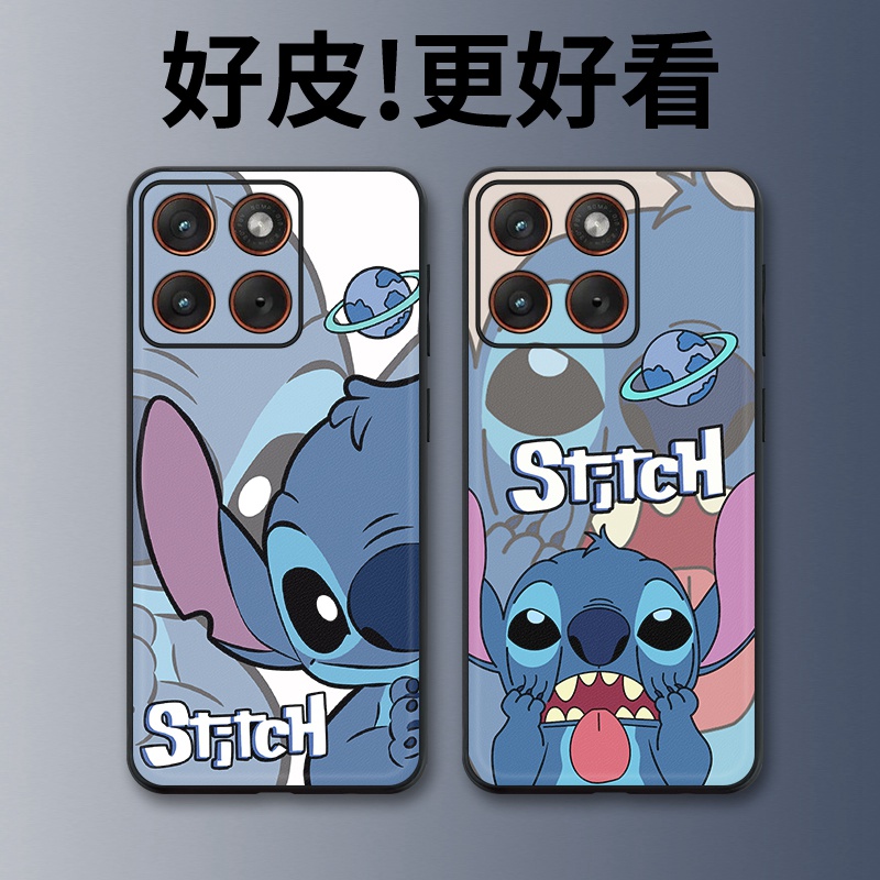 史迪奇适用摩托罗拉X70Air手机壳Edge60Pro皮革Edge60s个性X50Ultra潮牌Edge60全包X30Pro防摔S30保护套