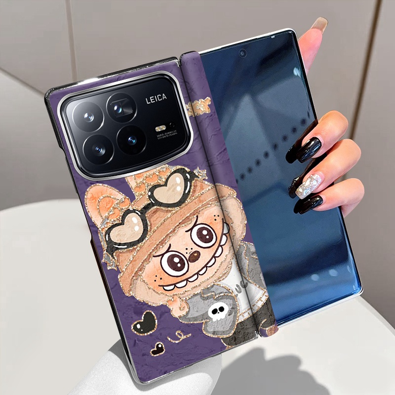 爱心酷熊适用小米MixFold4手机壳磁吸全包中轴铰链Mix Fold4折叠屏电镀手机套Fold4个性高级超薄防摔保护套