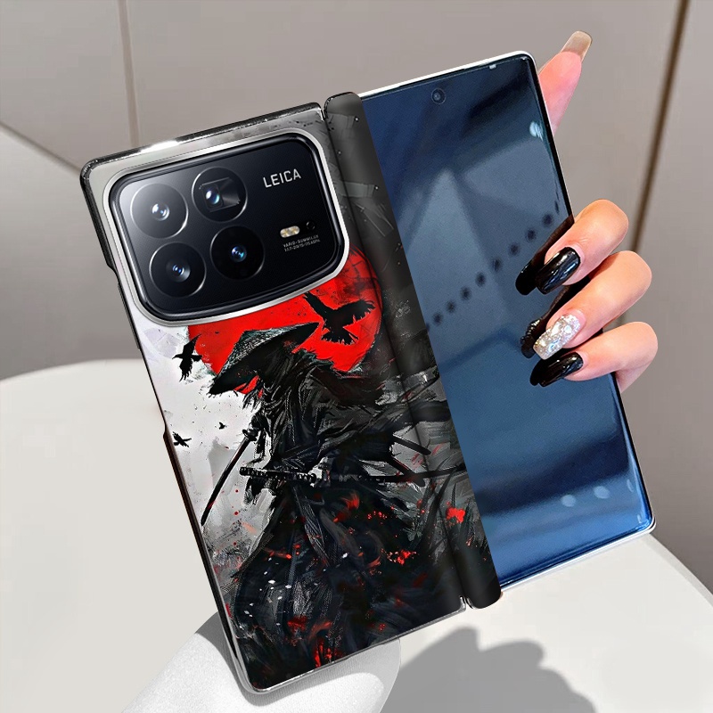 血月之下适用小米MixFold4手机壳磁吸全包中轴铰链Mix Fold4折叠屏电镀手机套Fold4个性高级超薄防摔保护套