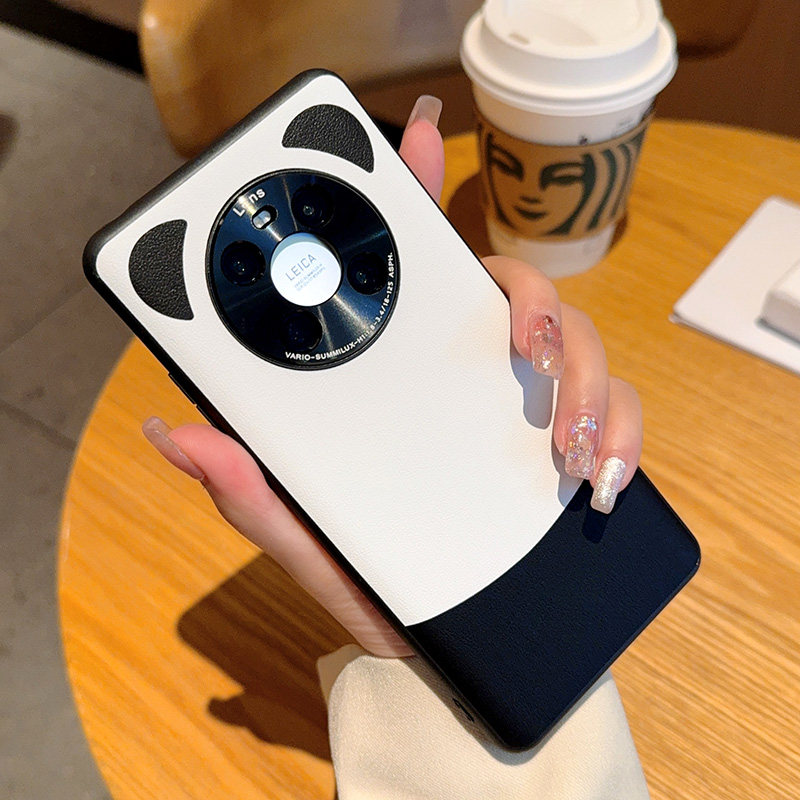适用于超薄mate40手机壳新款熊猫配色mate40男女个性时尚高级感奢华