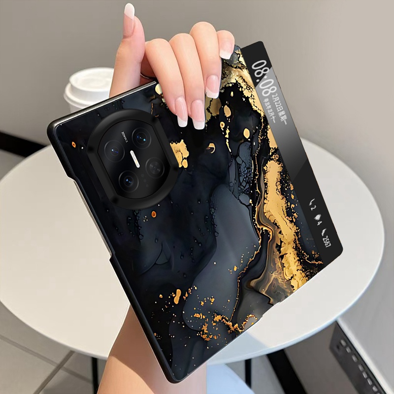 鎏金溢彩适用华为MateX7手机壳翻盖全包皮套MateX6折叠屏磁吸智能视窗MateX5中轴MateX3铰链MateX2保护套