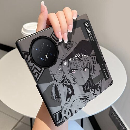 灰调少女适用荣耀MagicV6手机壳翻盖皮套MagicV5折叠屏MagicV3智能视窗MagicVs3磁吸V2全包MagicVs2保护套