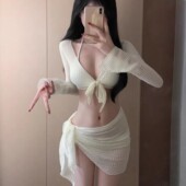 泳衣女2024新款 比基尼分体四件套小胸聚拢性感显瘦高级感温泉度假