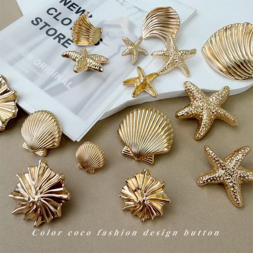 Colorcoco海洋风金属手缝纽扣