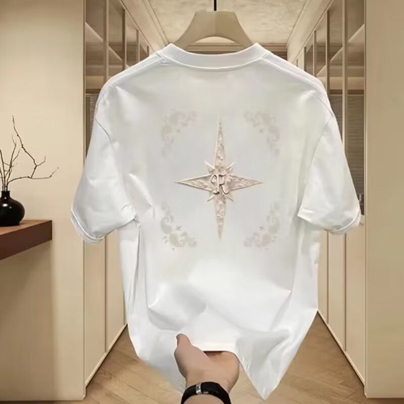 特大码胖子100斤-400斤可穿重磅大码胖子宽松男装短袖t恤显瘦遮肉