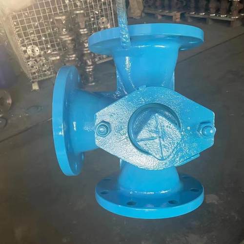 上海良工沪工美科X43W二通铸钢法兰三通旋塞阀DN25 32 40 5065 80