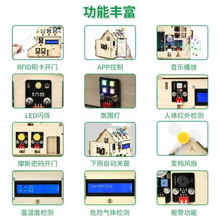 ESP32物联网智能家居套件Python图形化STEM教育Scratch米思齐编程
