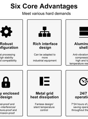 H30J4125千兆软路由器迷你家用NAS智能商用电脑迷你软路由器