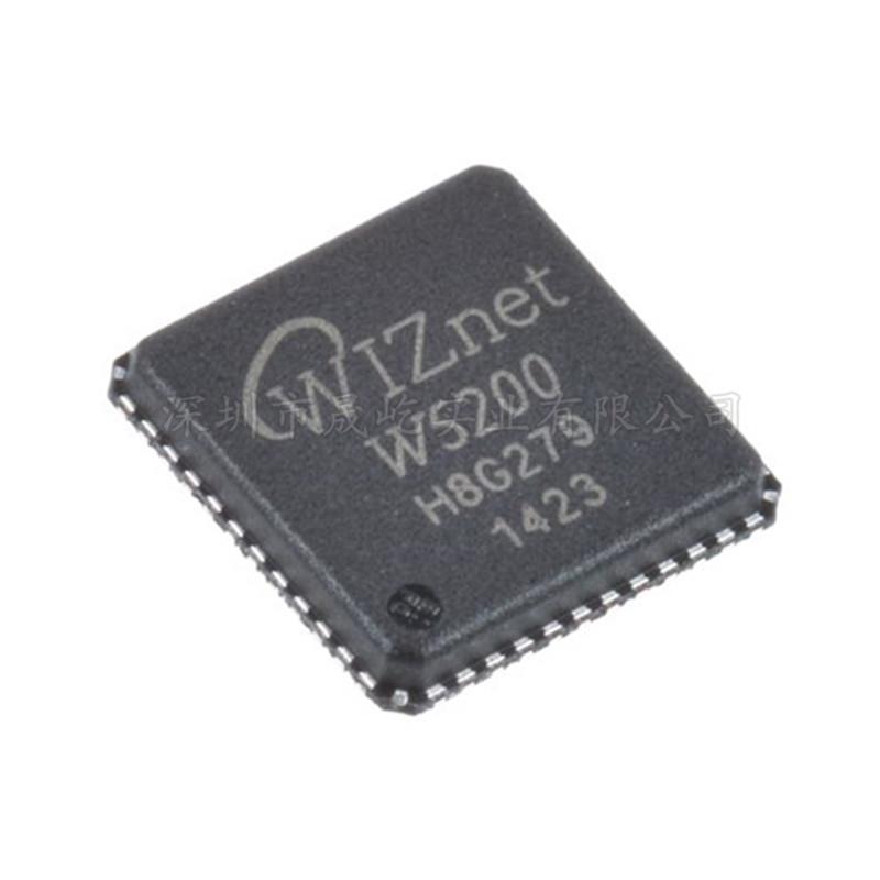 W5200全新进口原装WIZNET 以太网接口IC芯片QFN48