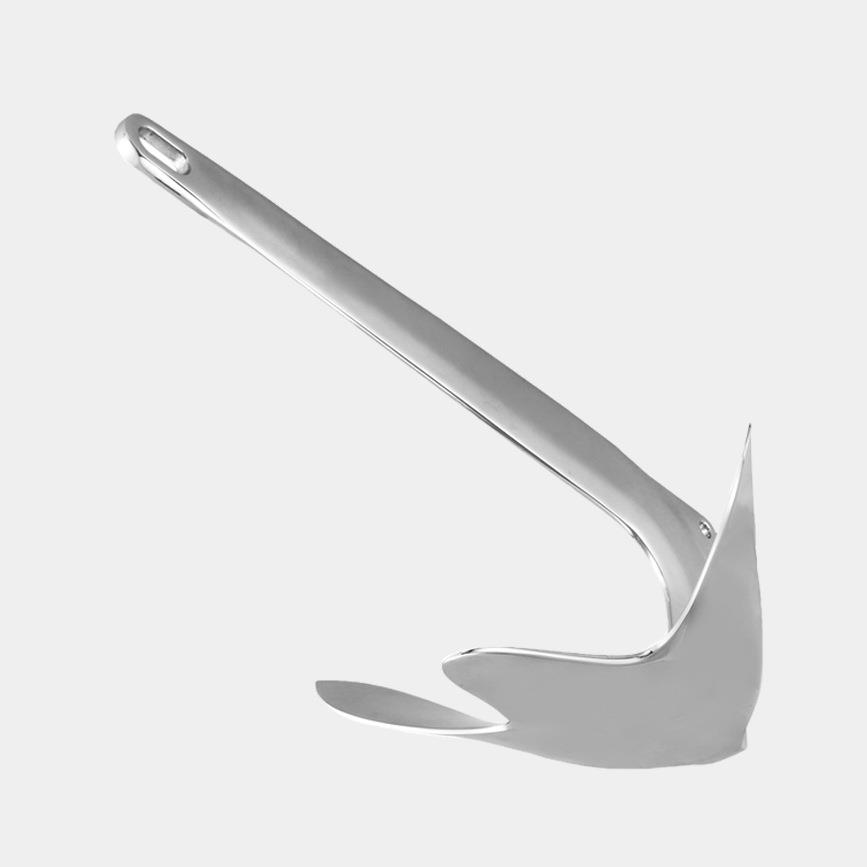 316不锈钢布鲁斯锚 冲锋舟游艇船锚 皮划艇专用锚多规格五金配件