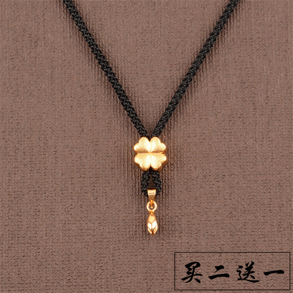 GOLD HANGING NECK LANYARD JADE PENDANT GOLD BUDDHA JADE BRAND JADE PENDANT ROPE MEN AND WOMEN NECKLACE ROPE SLING BEESWAX PENDANT ROPE