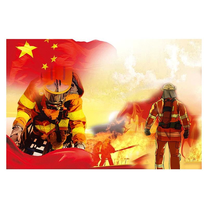 diy消防员数字手工填色画
