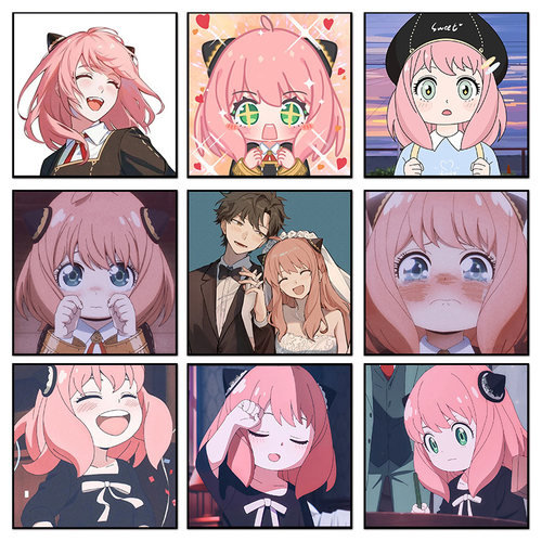 间谍过家家阿尼亚diy数字油画