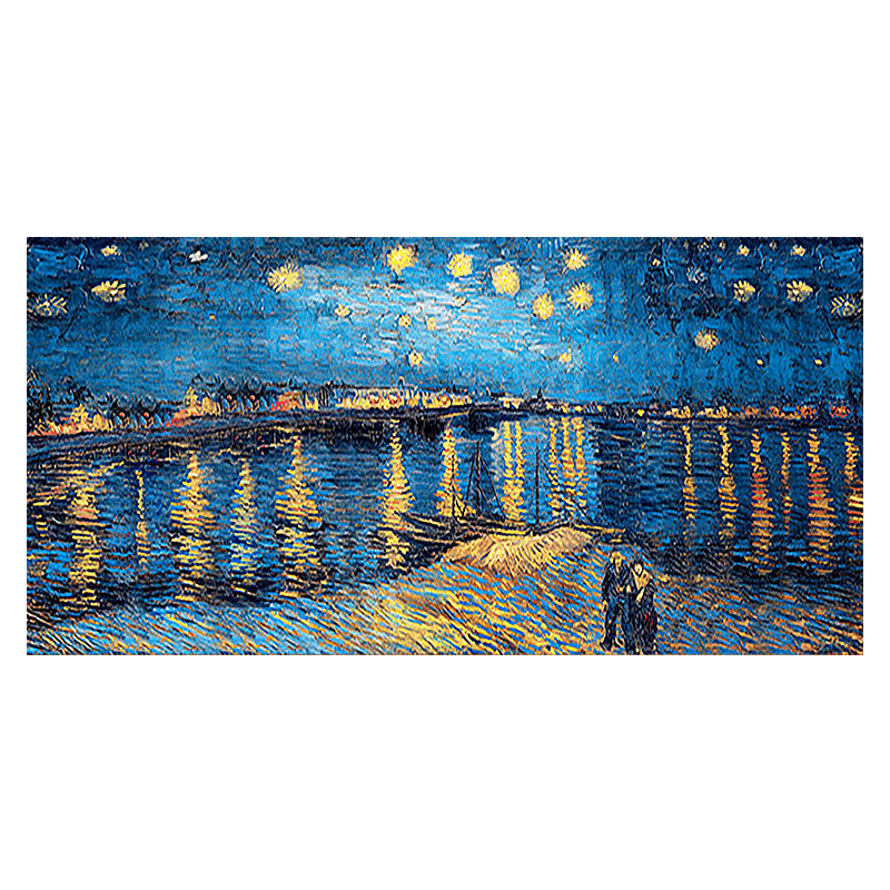 大本营diy数字油画罗纳河的星夜