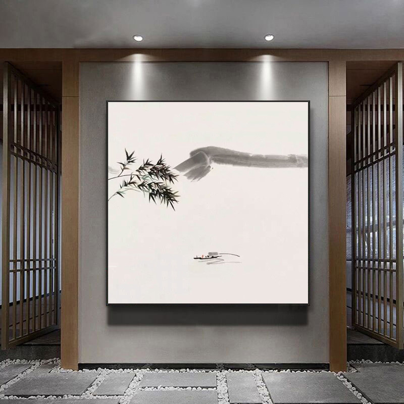 中式水墨风景diy数字油画