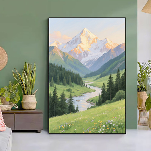 大本营diy油画简约现代风景画