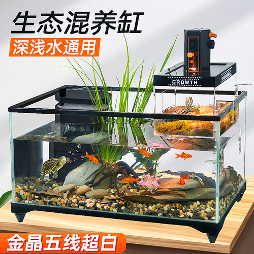 乌龟饲养缸深水混养缸阳光房超白