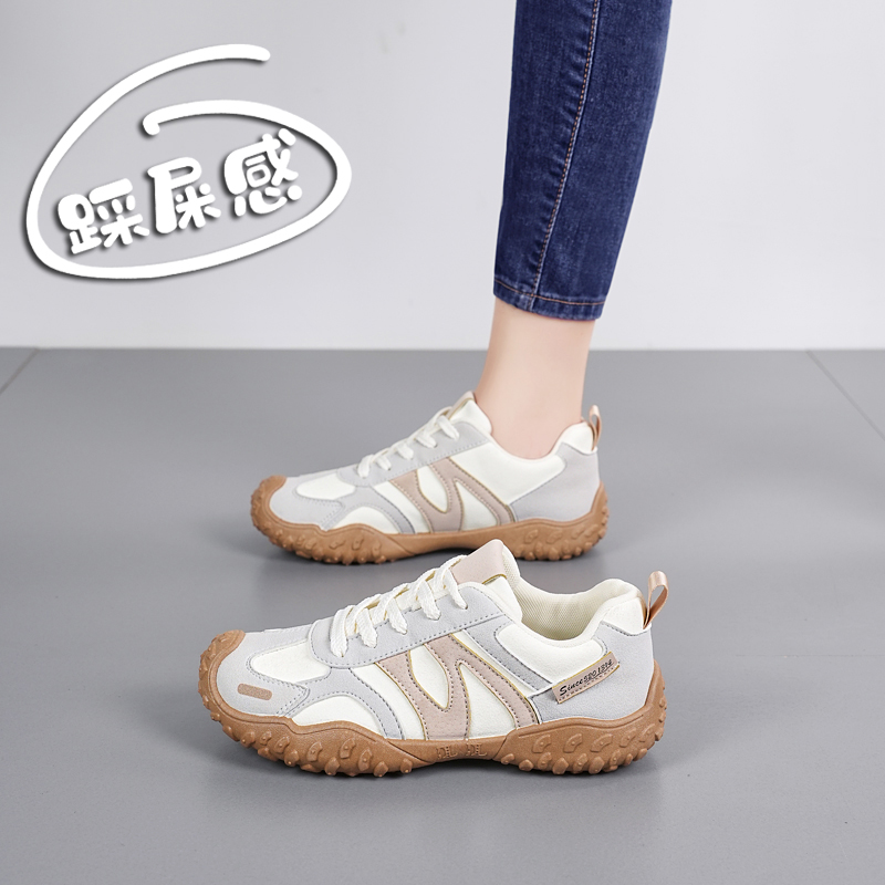 杨幂同款莆田真皮德训鞋女