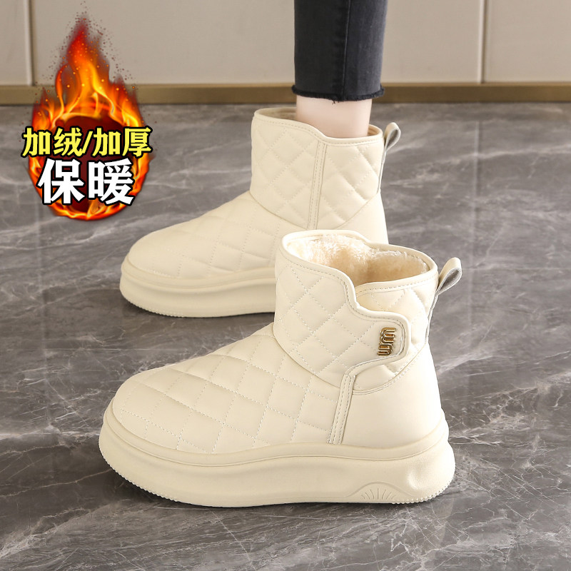 赵露思许妍同款加绒雪地靴女棉鞋