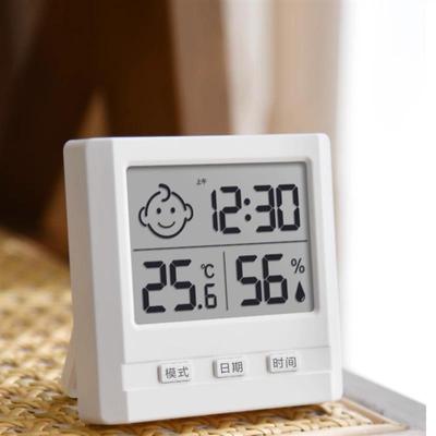 瑞特斯中文版温湿度计现货家用室内高精度冰箱数显表带时间婴儿房