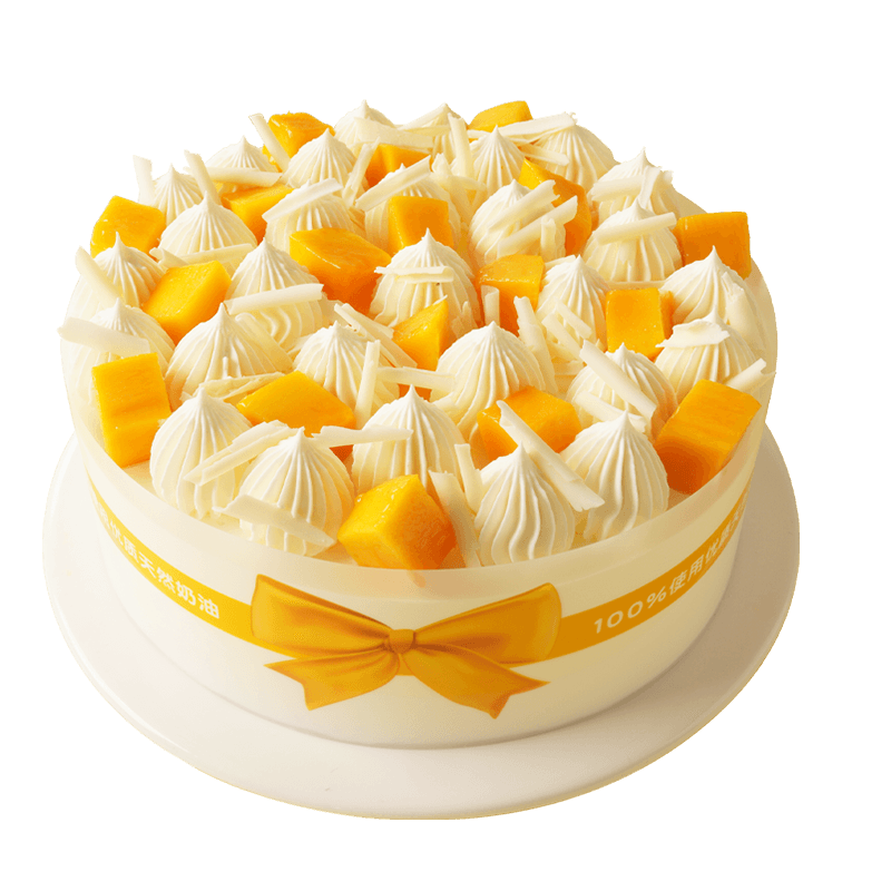 上海北京味多美 天然动物奶油蛋糕 北京同城配送  芒果派对生日蛋