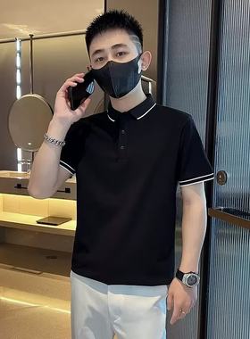 短袖修身polo衫翻领休闲