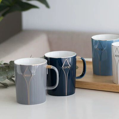 马克杯陶瓷杯子咖啡杯女家用情侣水杯男生办公室茶杯宿舍用喝水