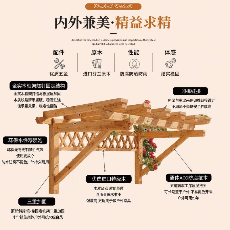 窗户遮阳篷葡萄架靠墙单边简易遮雨棚小型半边爬藤架木质拱门花架图片