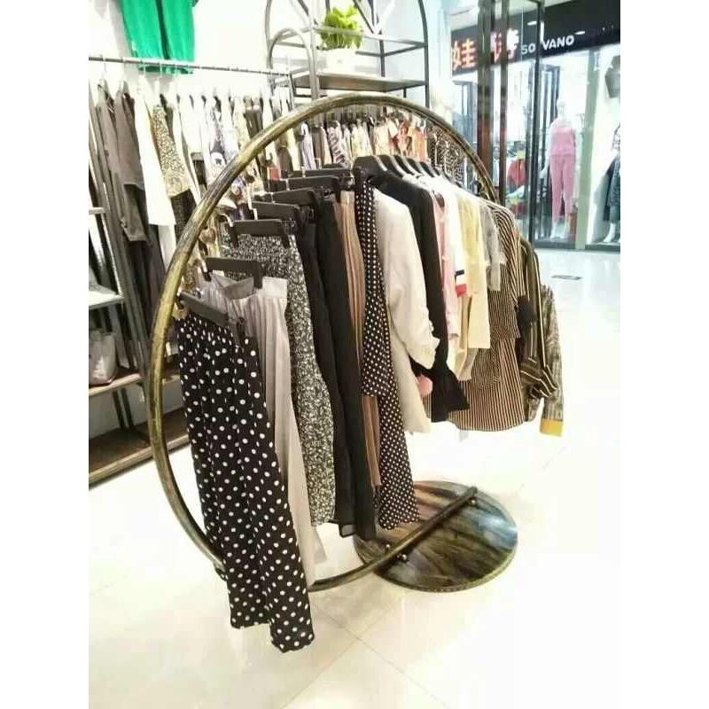 创意铁艺衣帽架落地挂衣服架室内简约时尚挂衣架服装展示架落地式