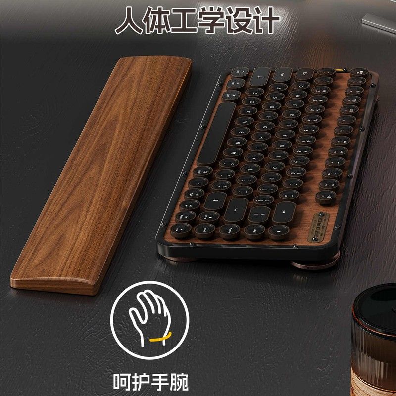 实木键盘手托机械键盘掌托木质腕托鼠标托垫护腕垫手腕垫高防滑垫