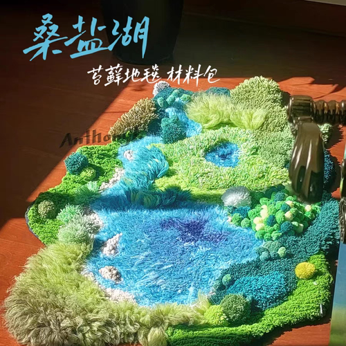 万物生桑盐湖苔藓地毯材料包手工礼物床边氛围感(现货3天内发)