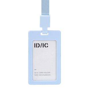 得力卡套软胶校园卡套学生用带挂绳饭卡证件套小卡工牌公交卡套挂绳胸牌卡套ins风工作牌钥匙扣门禁卡套一体