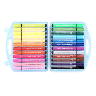 得力36色水彩笔可水洗无毒幼儿园专用不脏手画笔儿童绘画工具套装12色24色水溶性水彩笔绘画笔美术专用小学生